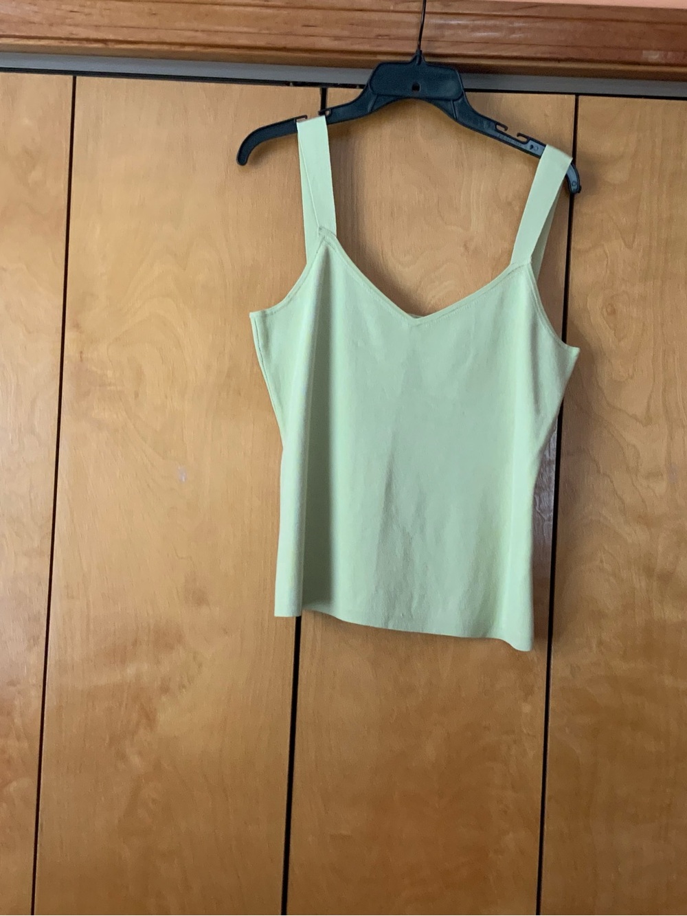 Women’s Light Green V-Neck Tank Top